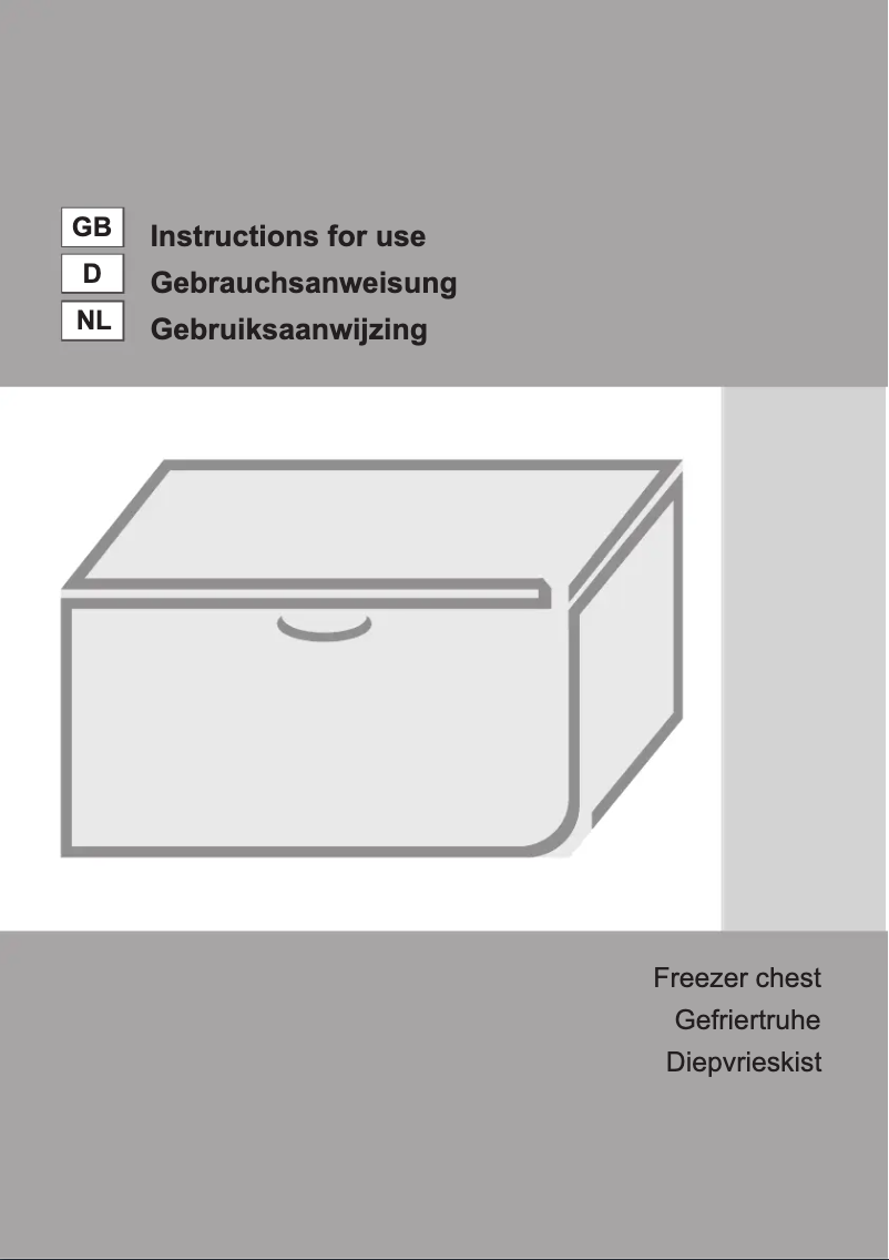 Page n°1 - Manuel utilisateur Gorenje FHE151W