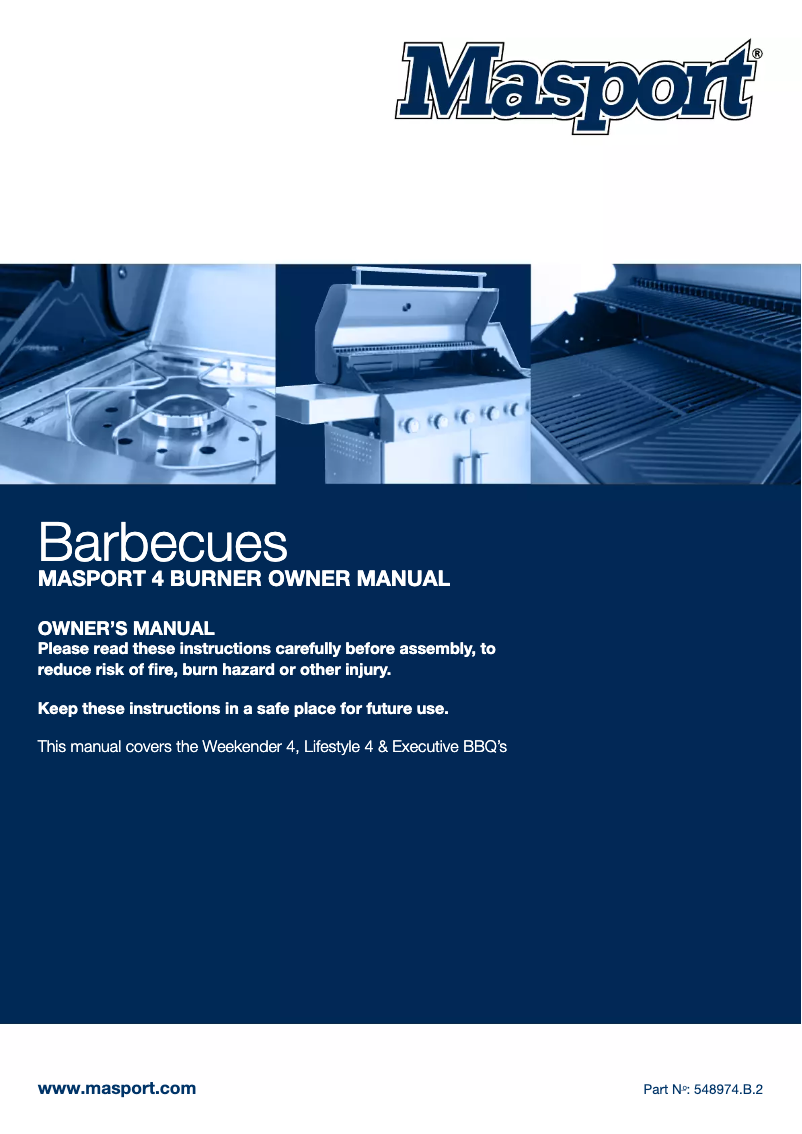 Page 1 de la notice Manuel utilisateur Masport Weekender 4