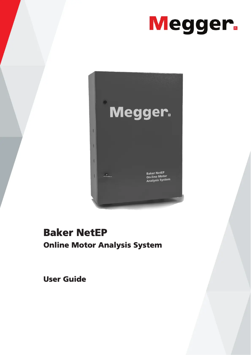 Page 1 de la notice Manuel utilisateur Megger Baker NetEP