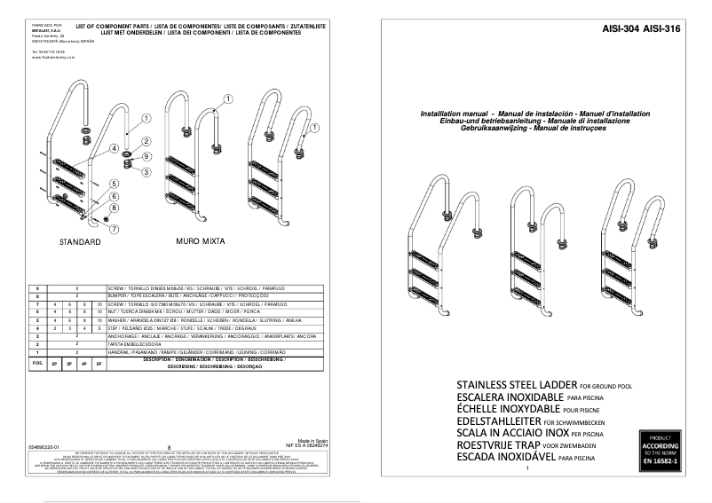 Image de la première page du manuel de l'appareil 40272