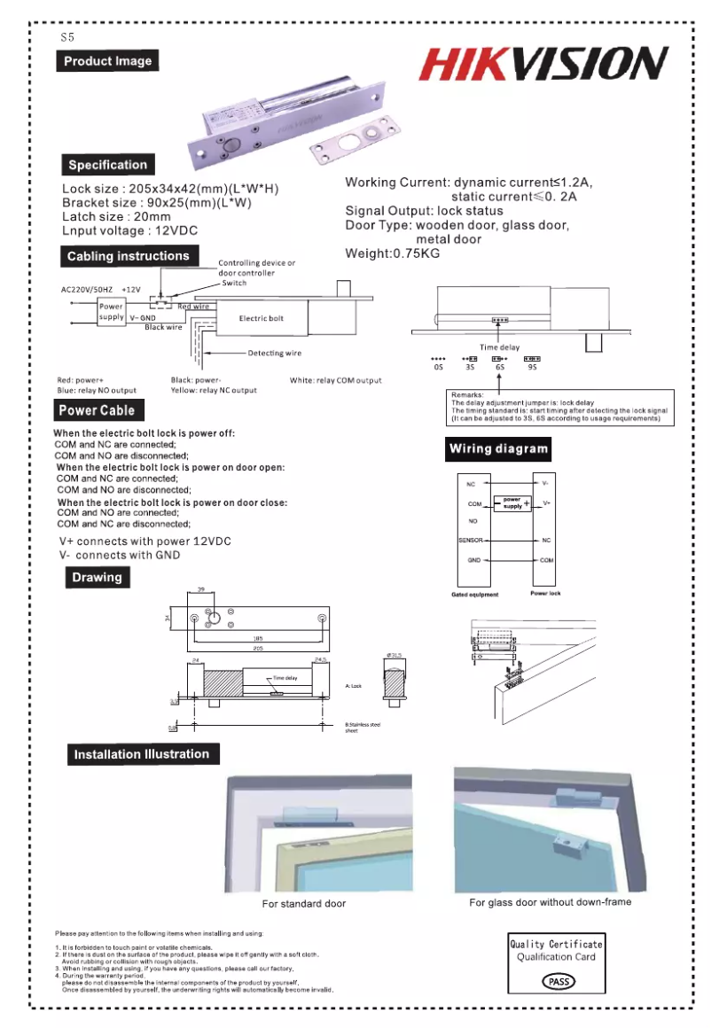 Image de la première page du manuel de l'appareil DS-K4T108