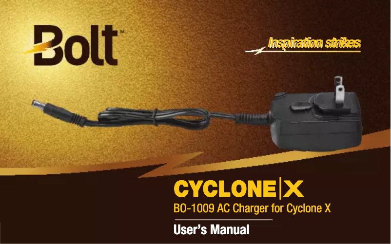 Page 1 de la notice Manuel utilisateur Bolt BO-1009
