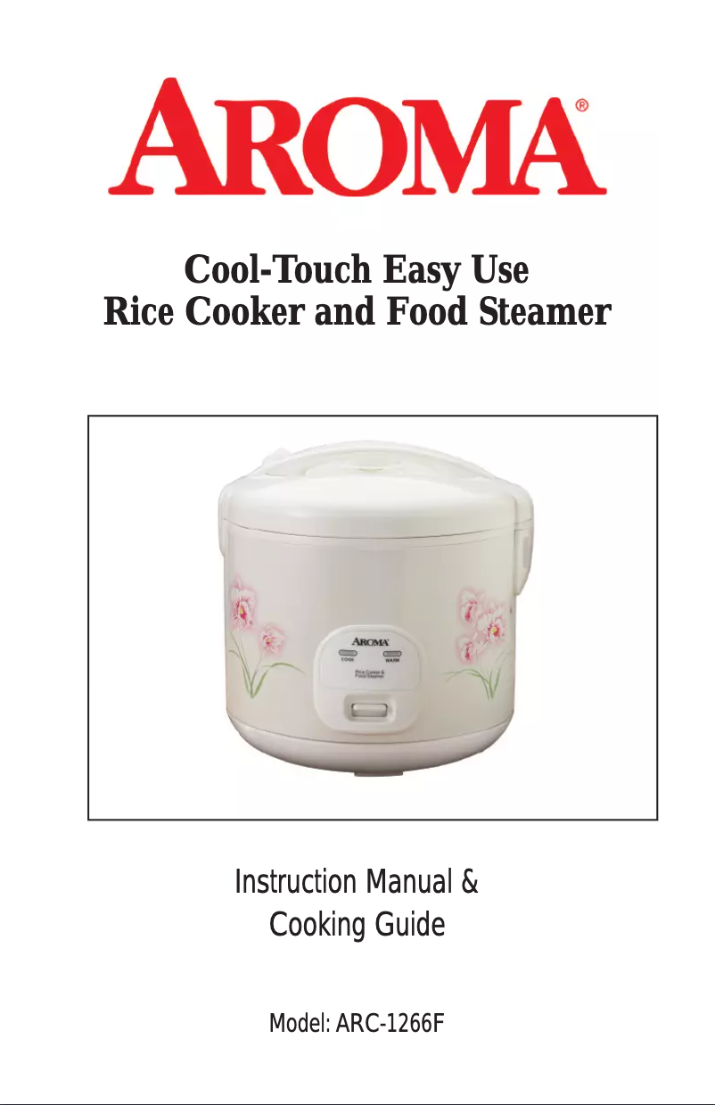 Page 1 de la notice Manuel utilisateur Aroma ARC-1266F