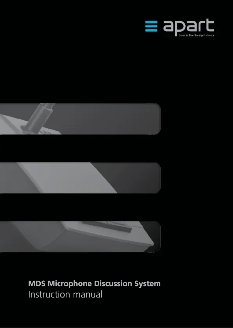 Page 1 of the manual User Manual APart MDS.INT