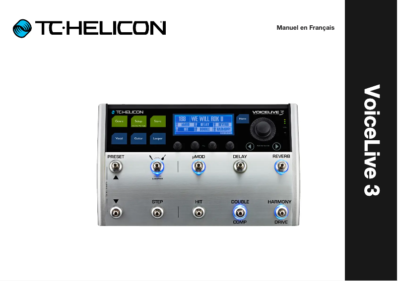 Page n°1 - Manuel utilisateur TC Helicon Voicelive 3