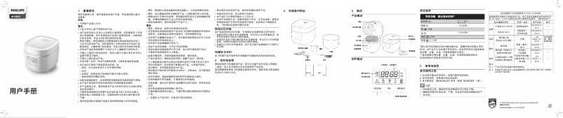 Page 1 de la notice Manuel utilisateur Philips HD3063