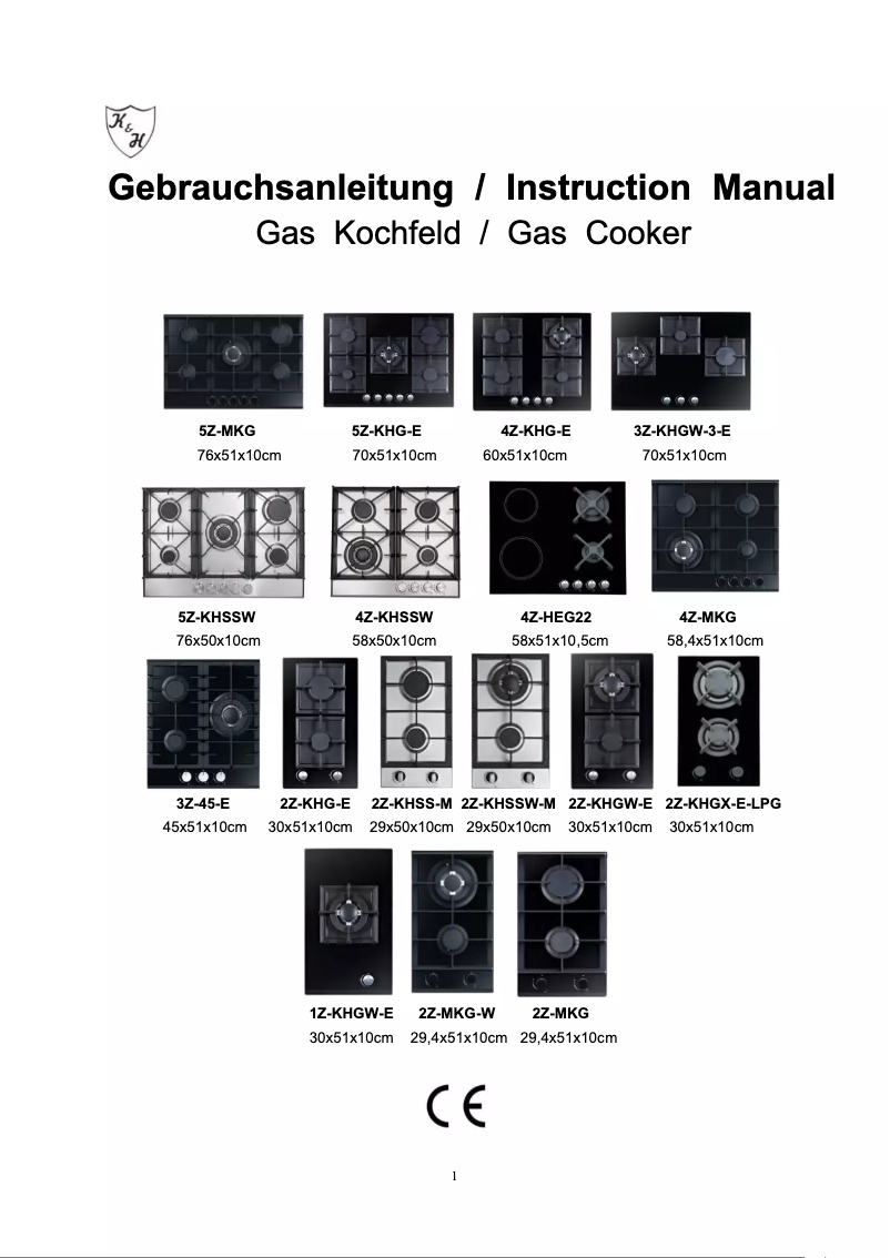 Page 1 de la notice Manuel utilisateur K&H 3Z-45