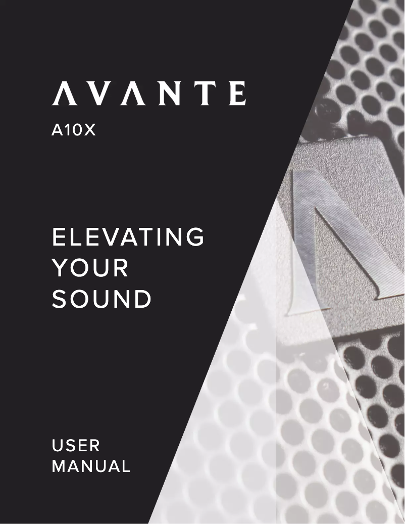 Image de la première page du manuel de l'appareil Achromic A10X