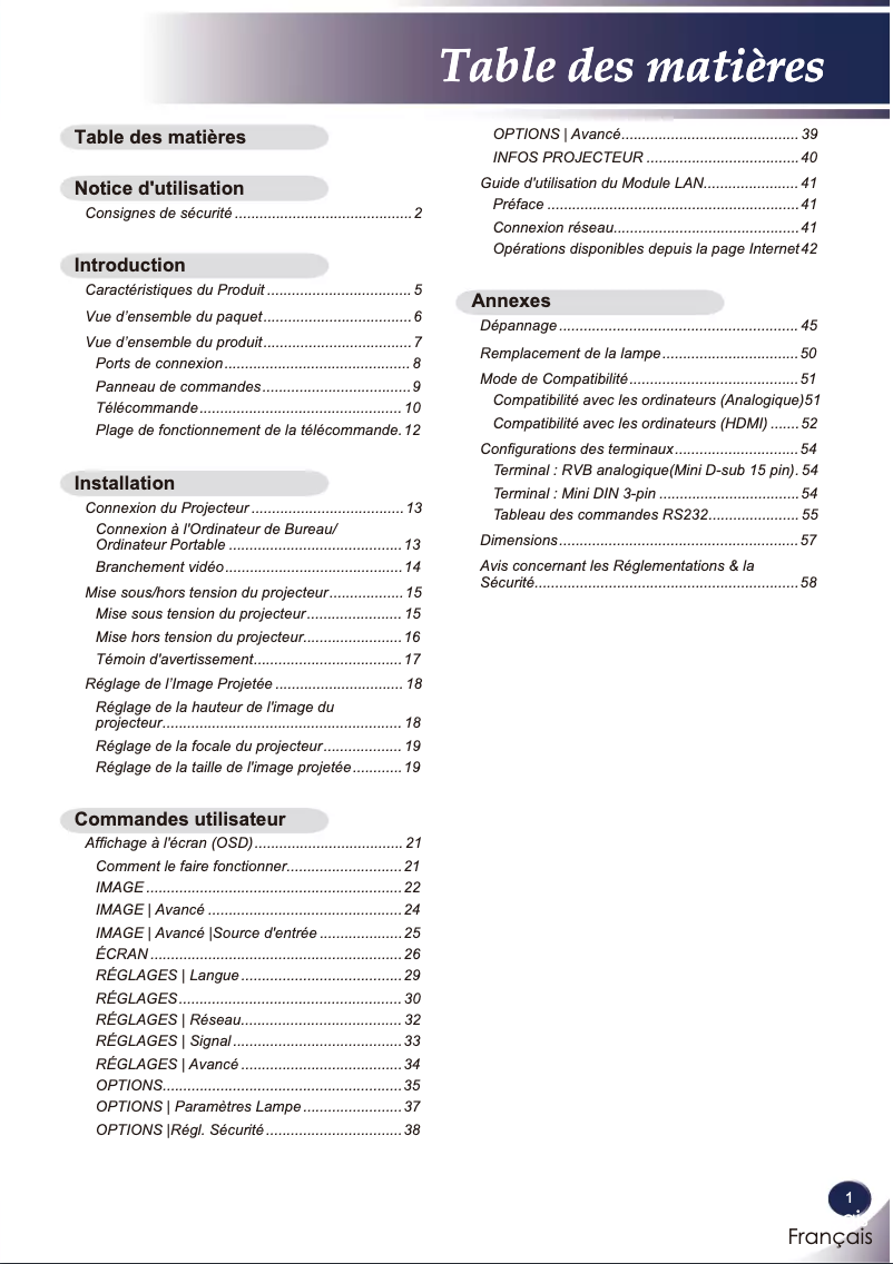 Image de la première page du manuel de l'appareil BW286