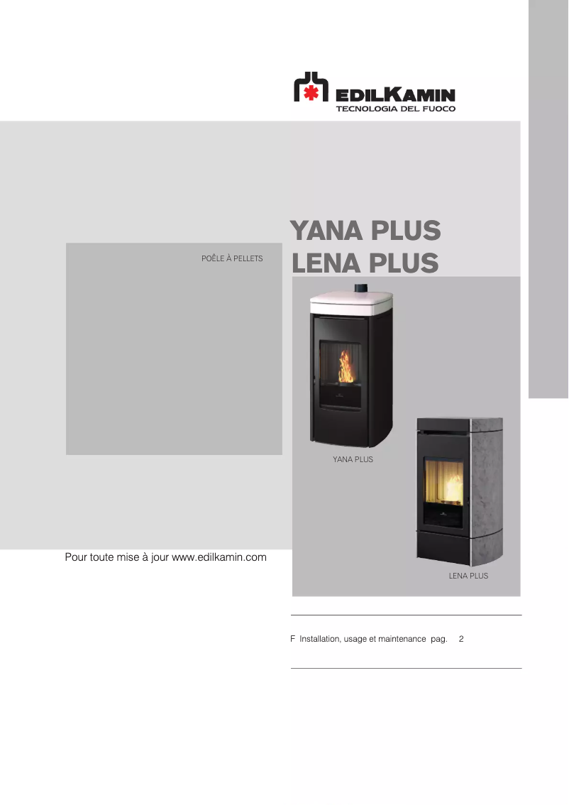 Image de la première page du manuel de l'appareil YANA PLUS