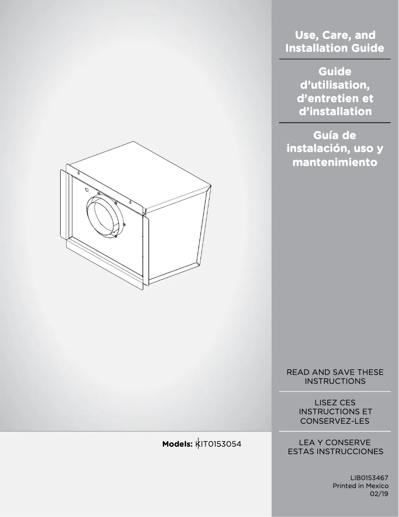 Page 1 de la notice Guide d'installation Elica Cervinia ECV630S3