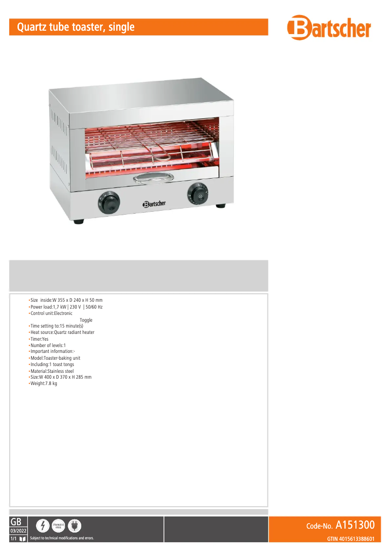 Imagen de la primera página del manual del dispositivo A151300