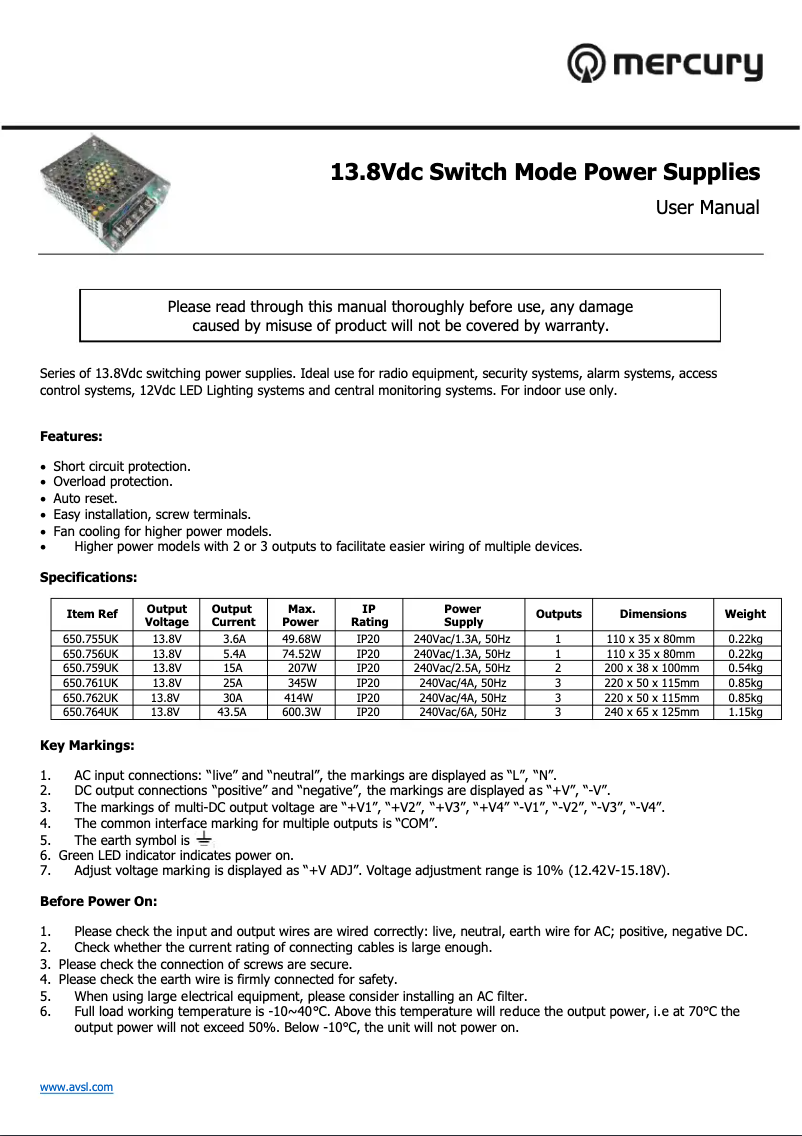 Image de la première page du manuel de l'appareil DC1260UK