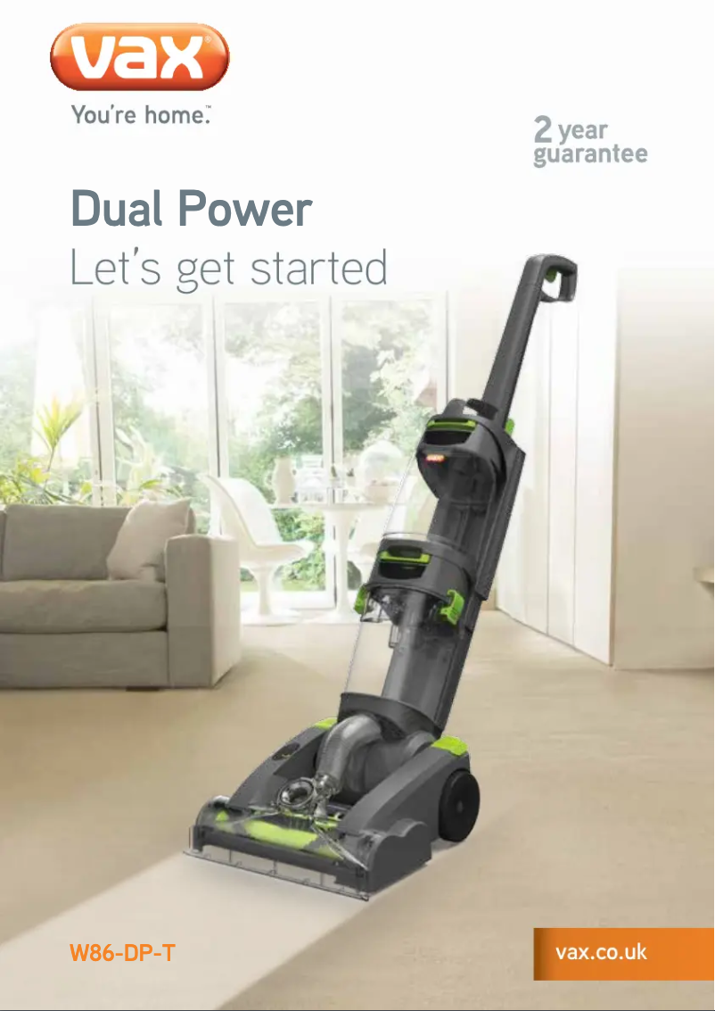 Page n°1 - Manuel utilisateur Vax Dual Power W86-DP-P