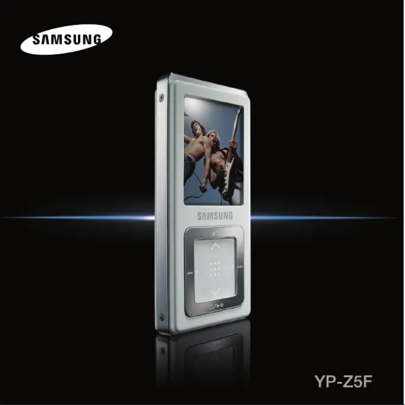 Image de la première page du manuel de l'appareil YP-Z5FZ