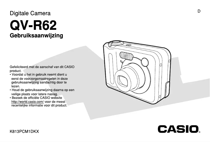 Page n°1 - Manuel utilisateur Casio QV-R62