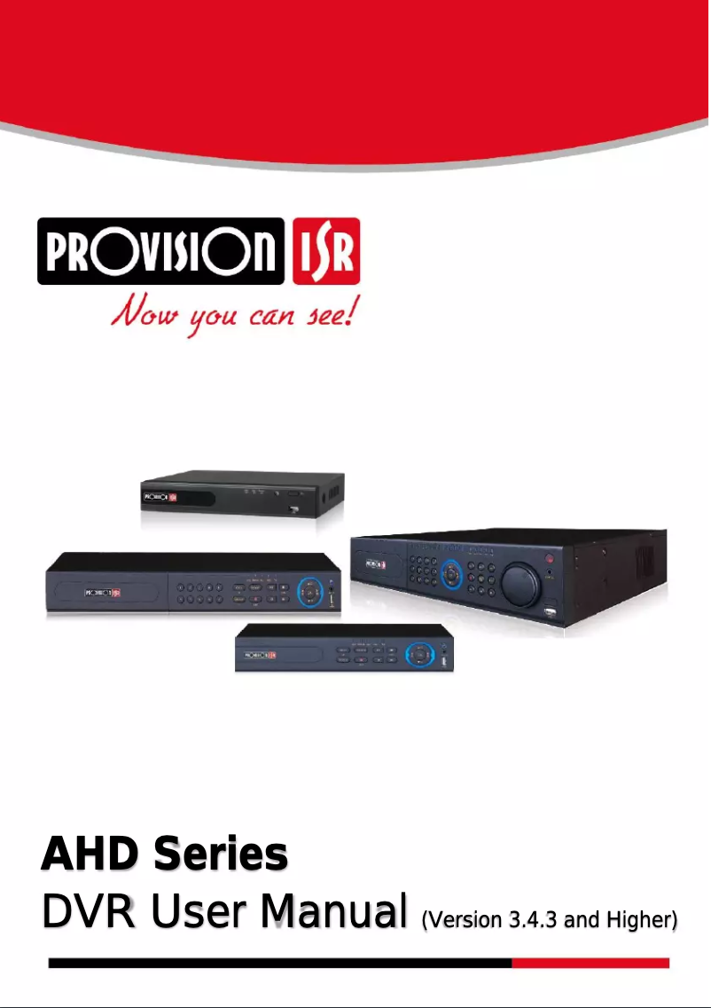 Página 1 del manual Manual de usuario Provision-ISR SA-16200AHD-2 (1U)