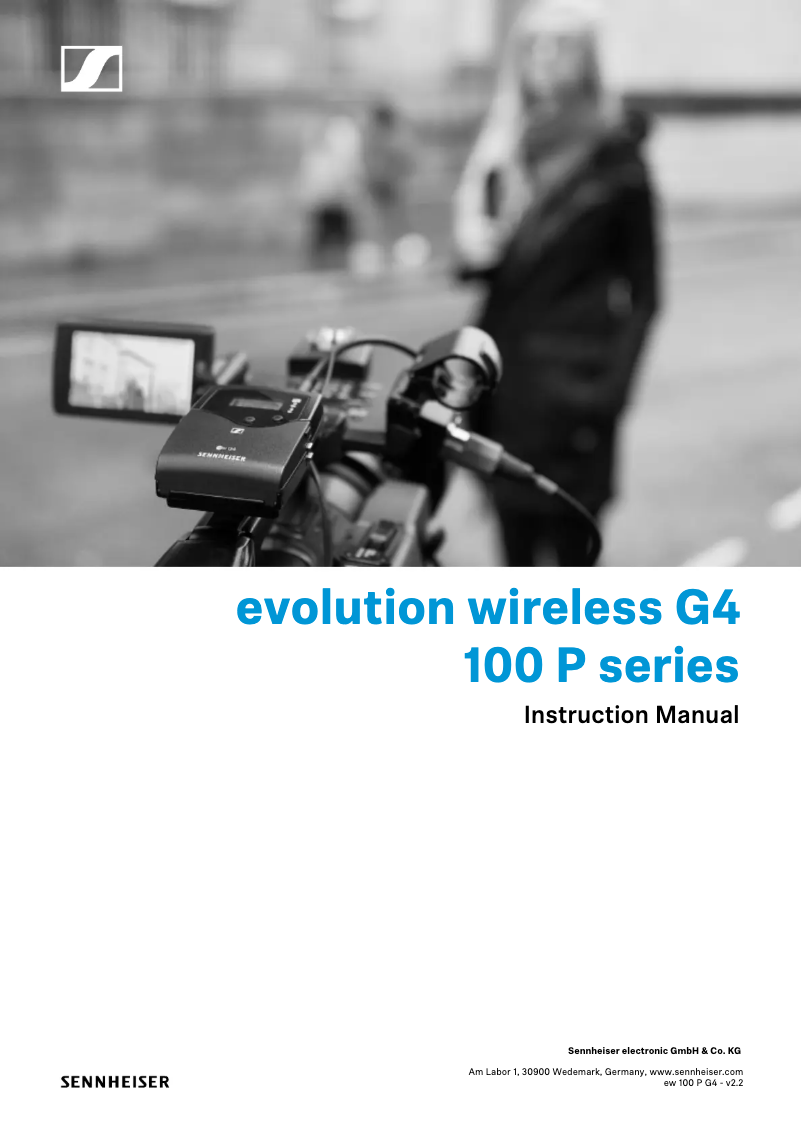Page 1 de la notice Manuel utilisateur Sennheiser SKP 100 G4