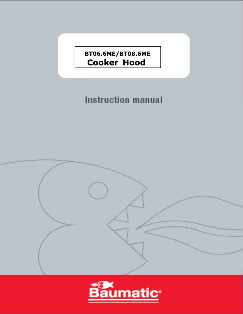 Page 1 de la notice Manuel utilisateur Baumatic BT08.6ME