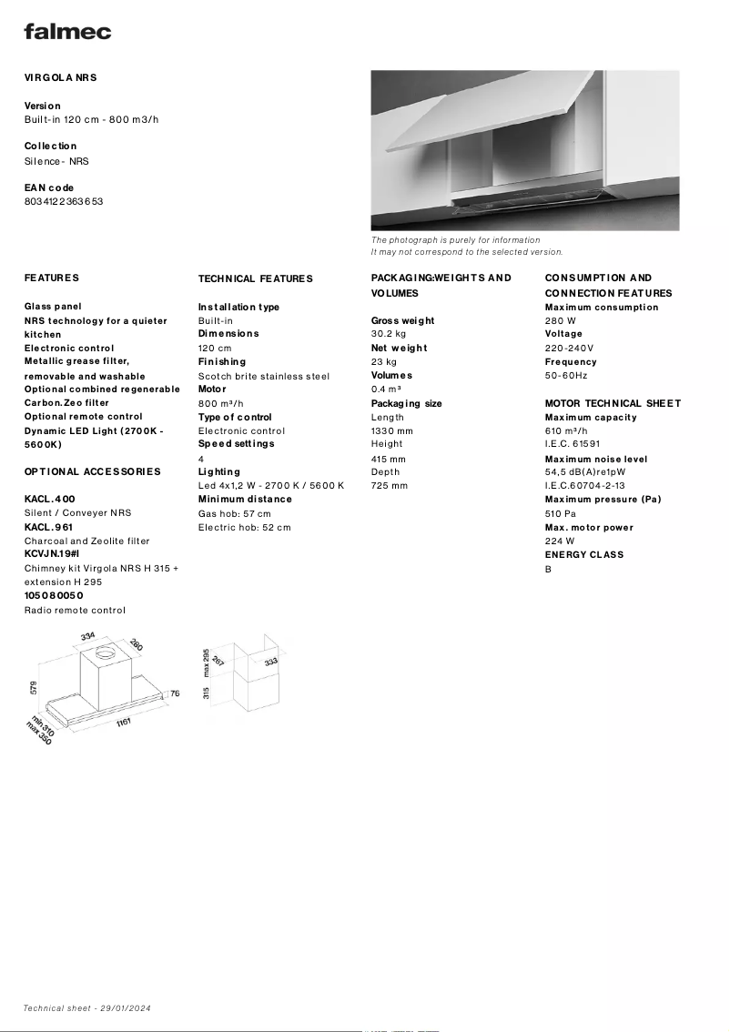 Image de la première page du manuel de l'appareil Virgola NRS