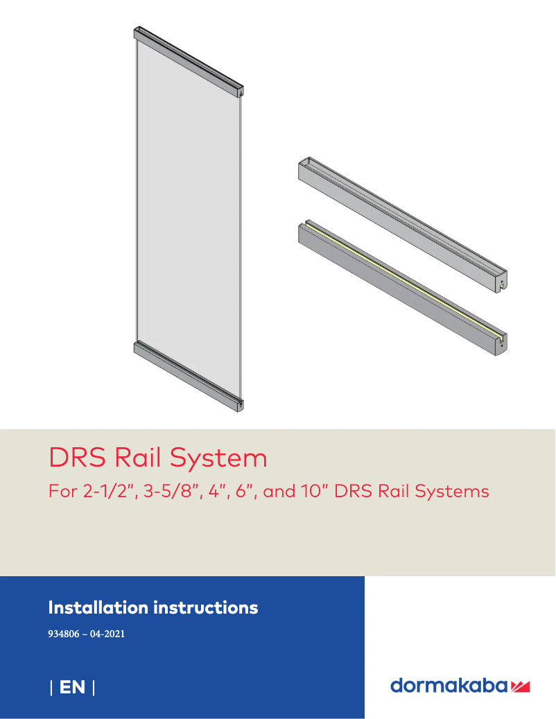 Page n°1 - Manuel utilisateur Dormakaba DRS