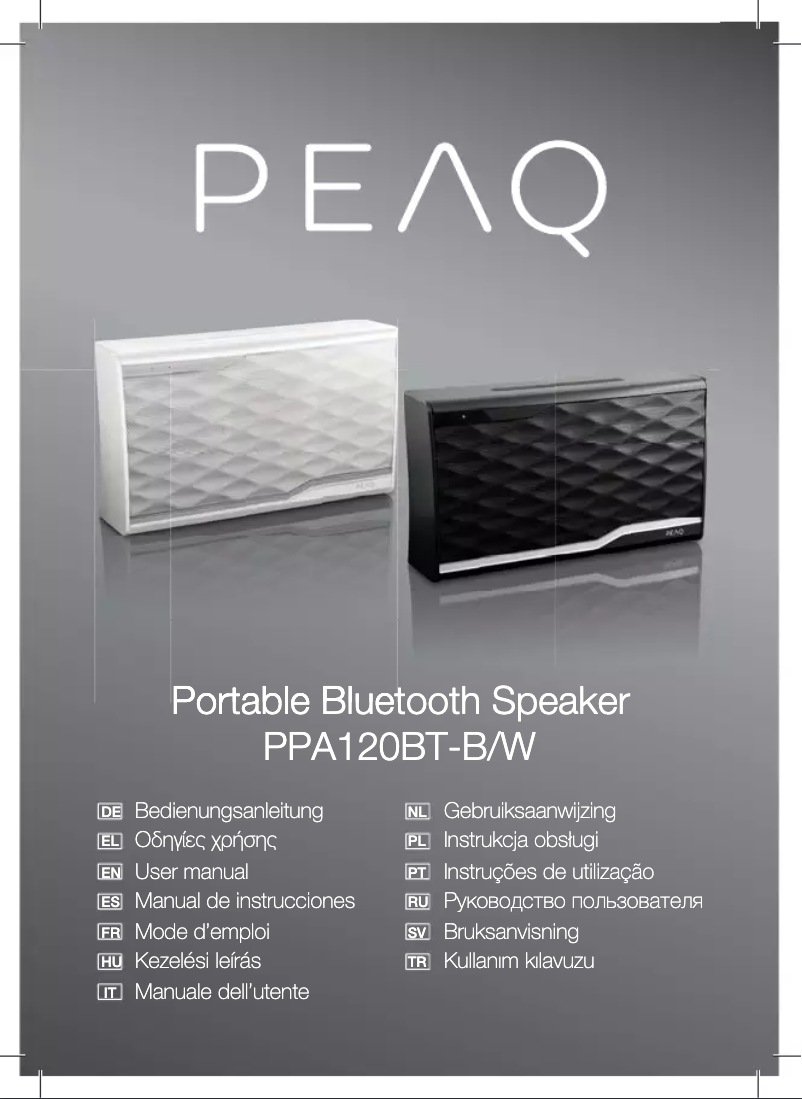 Page 1 of the manual User Manual PEAQ PPA120BT