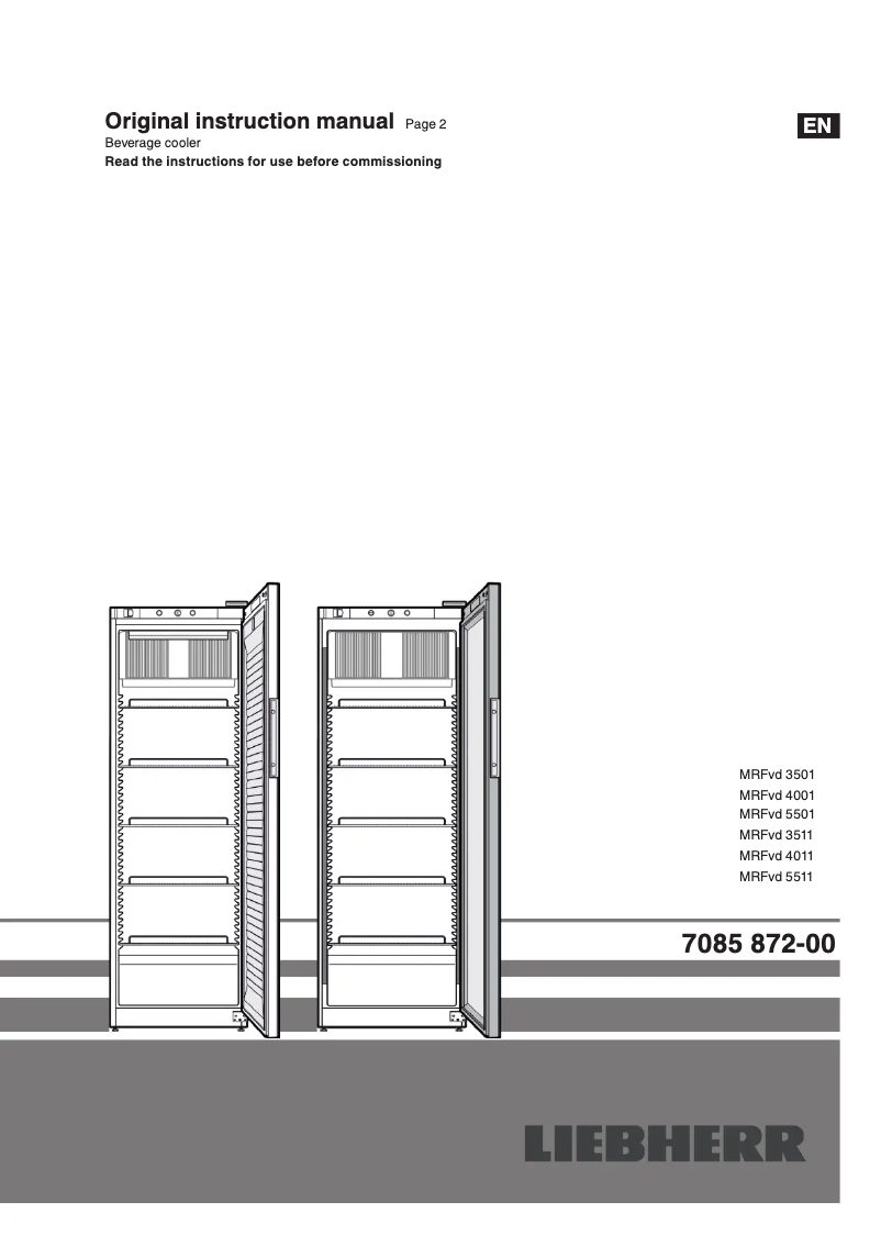 Page n°1 - Manuel utilisateur Liebherr MRFvd 3501-20