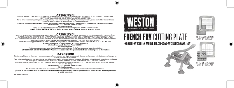 Image de la première page du manuel de l'appareil 36-3553-W