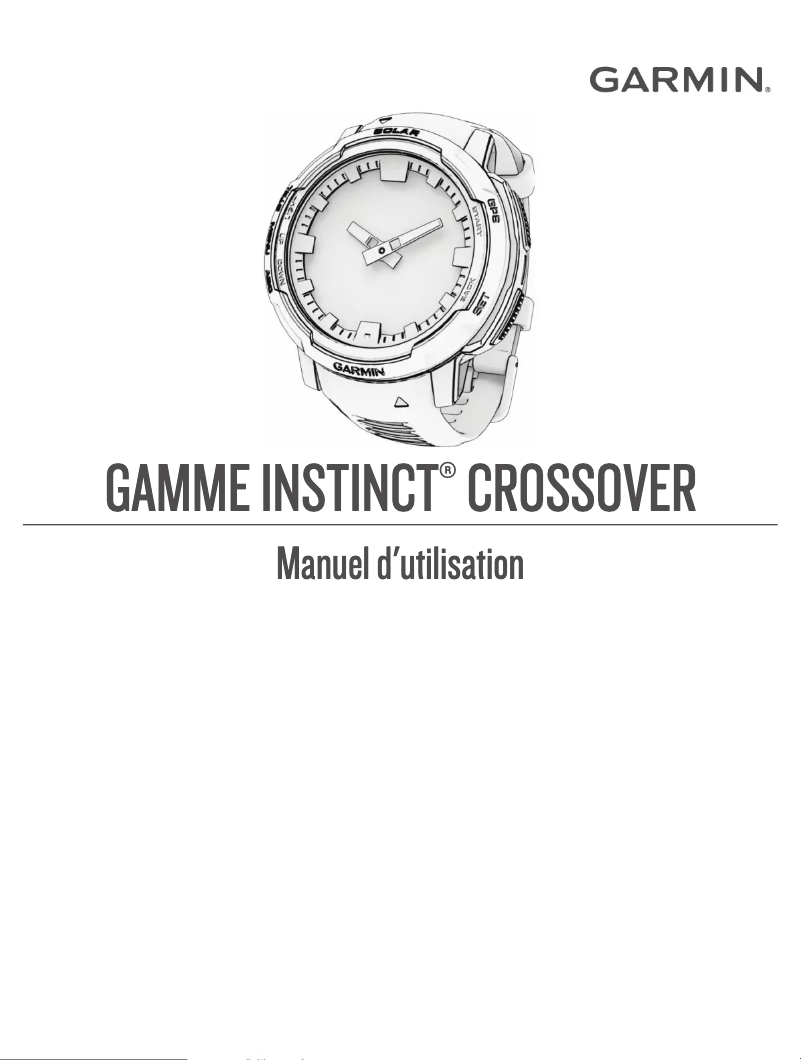 Image de la première page du manuel de l'appareil Instinct Crossover Solar