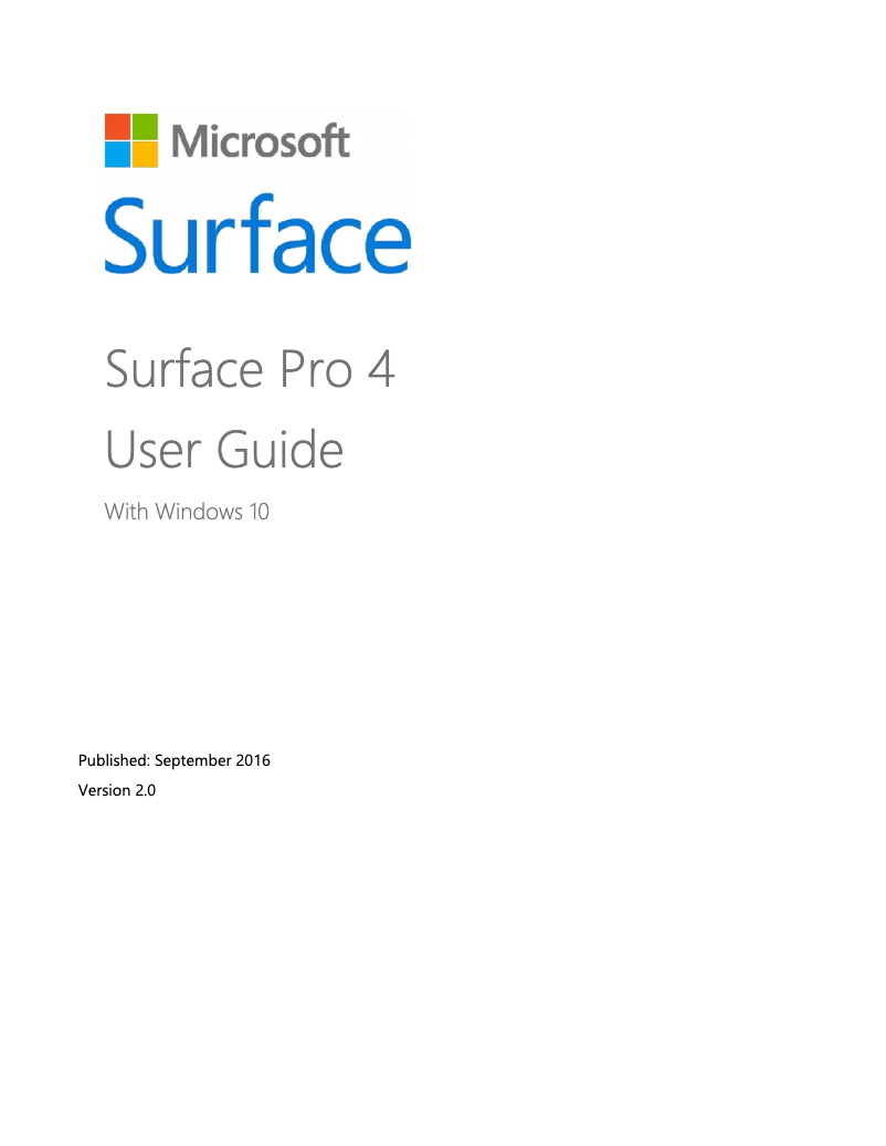 Page 1 de la notice Manuel utilisateur Microsoft Surface Pro 6