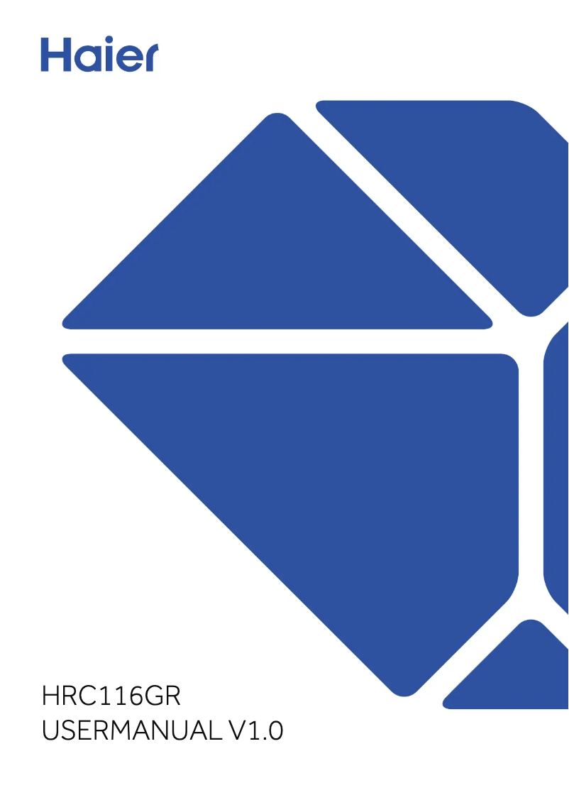 Page 1 de la notice Manuel utilisateur Haier HR-C1162