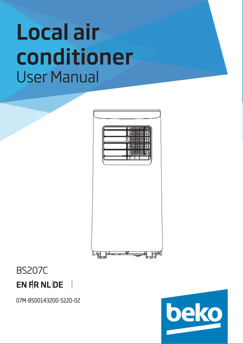 Page n°1 - Manuel utilisateur Beko BS207C