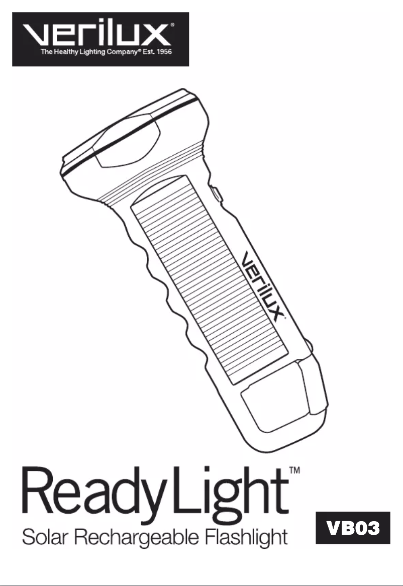 Page 1 de la notice Manuel utilisateur Verilux ReadyLight VB03