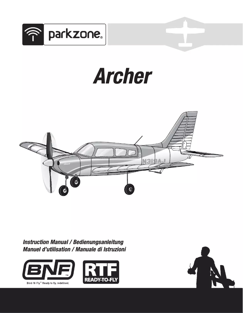 Página 1 del manual Manual de usuario ParkZone Archer