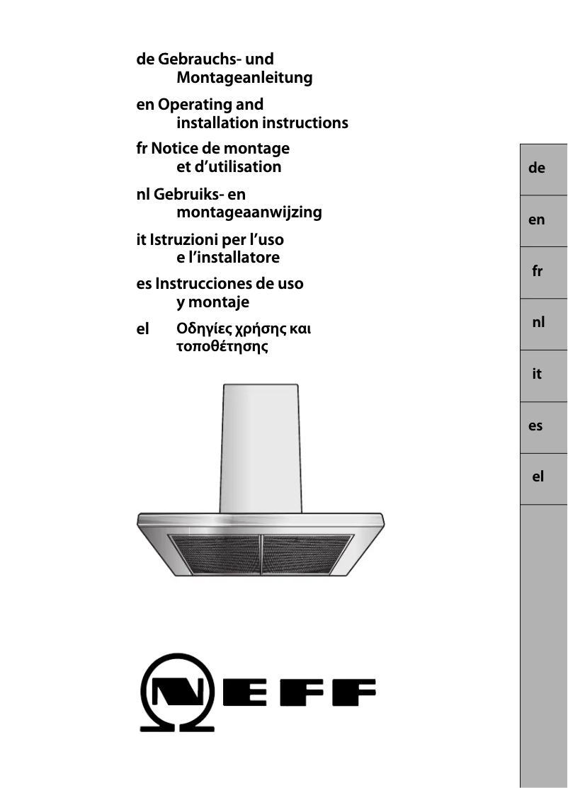 Page 1 de la notice Manuel utilisateur Neff D79F35NO