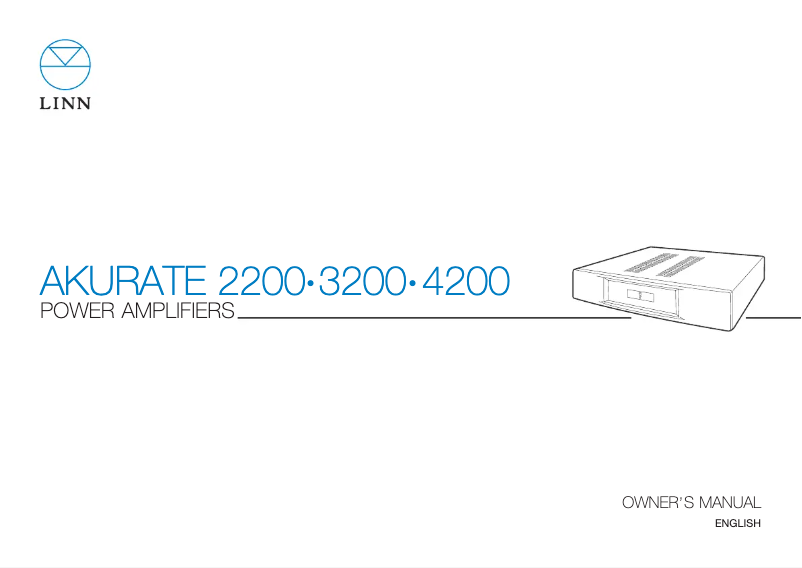 Page n°1 - Manuel utilisateur Linn Akurate 2200