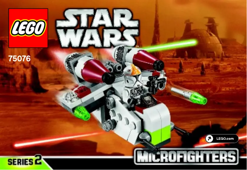 Page n°1 - Manuel utilisateur Lego Star Wars 75076