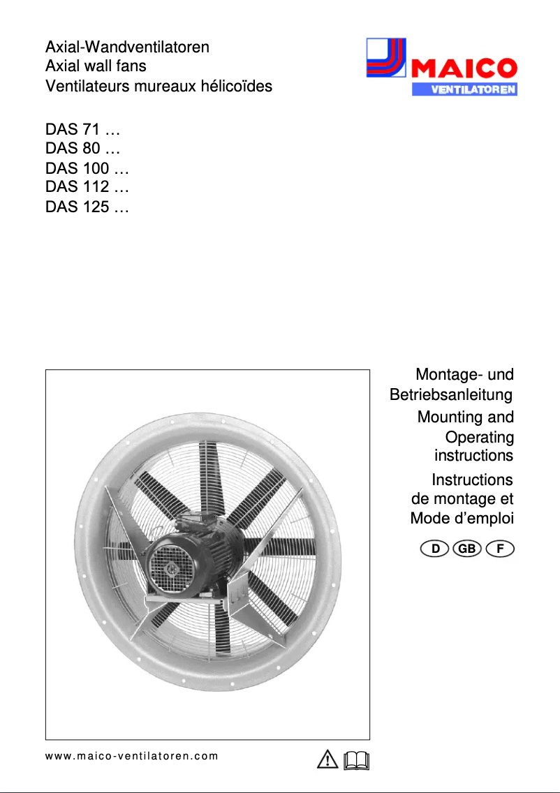 Image de la première page du manuel de l'appareil DAS 71/8
