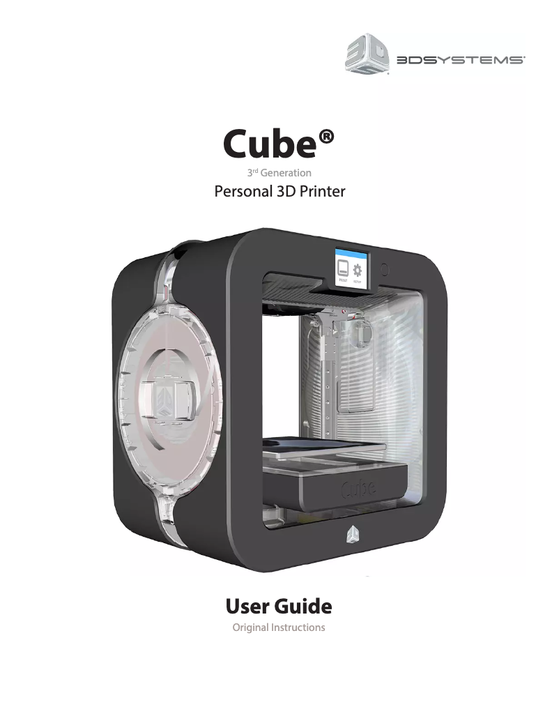 Image de la première page du manuel de l'appareil CUBE