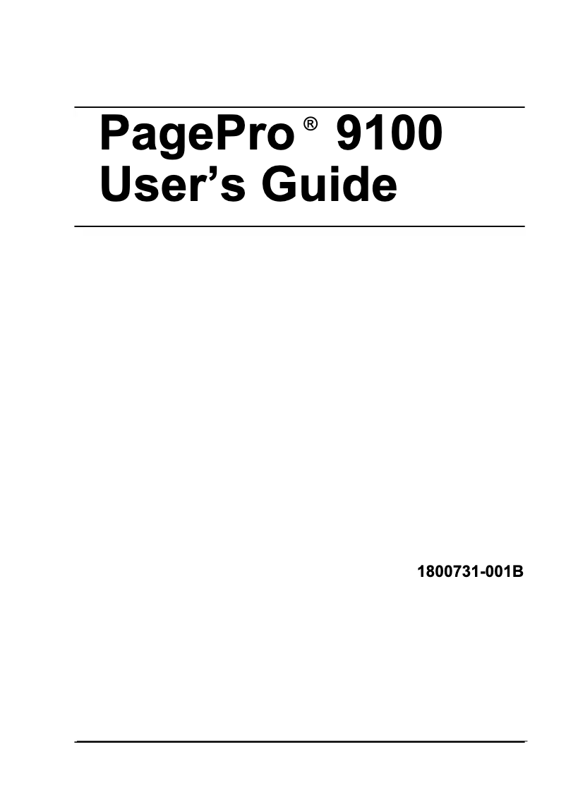 Page 1 de la notice Manuel utilisateur Konica Minolta PagePro 9100N