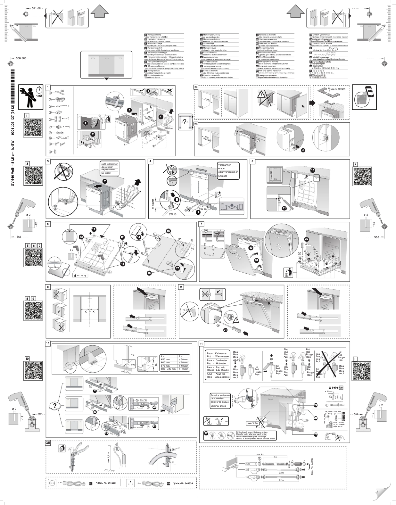 Page n°1 - Guide d'installation Neff S51M63X7EU