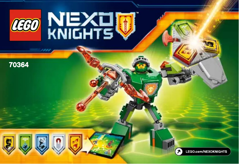 Image de la première page du manuel de l'appareil Nexo Knights 70364