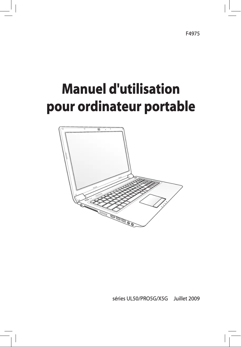 Image de la première page du manuel de l'appareil UL50AG