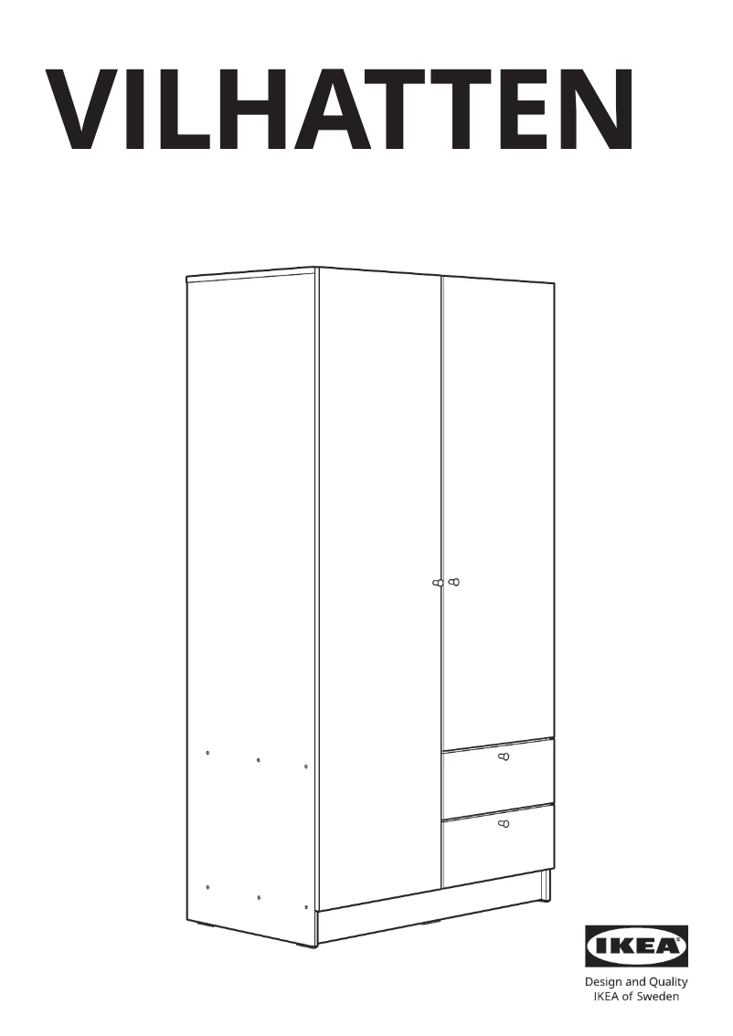Página 1 del manual Manual de usuario Ikea VILHATTEN 405.488.18