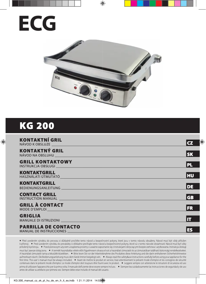 Página 1 del manual Manual de usuario ECG KG-200