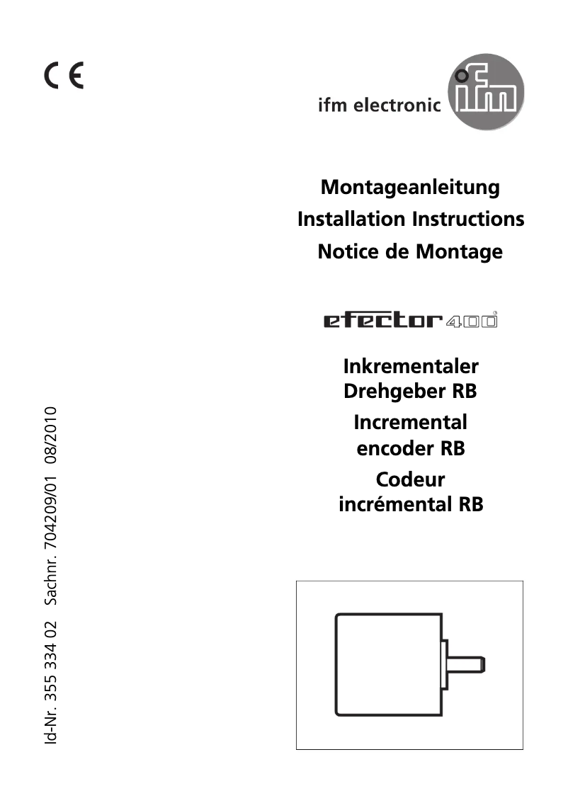 Image de la première page du manuel de l'appareil RB6007