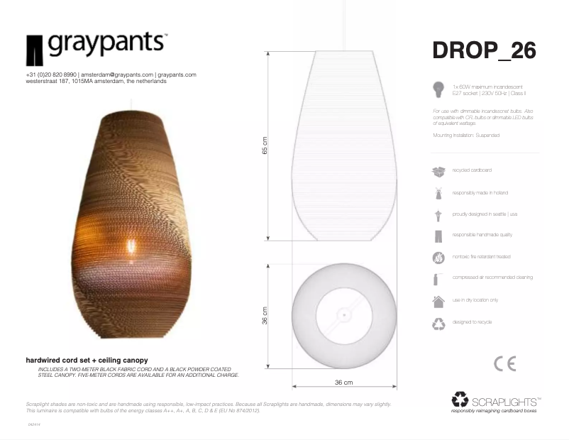 Page n°1 - Manuel utilisateur Graypants Drop 18