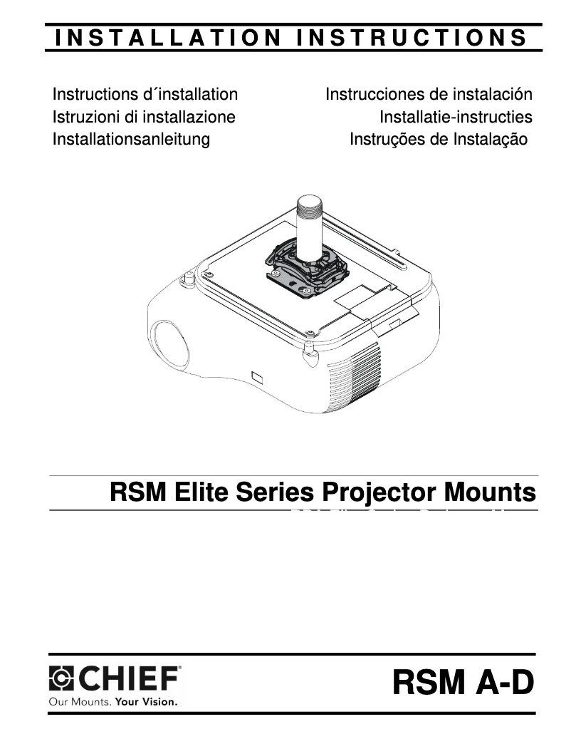 Page 1 de la notice Manuel utilisateur Chief RSMBU