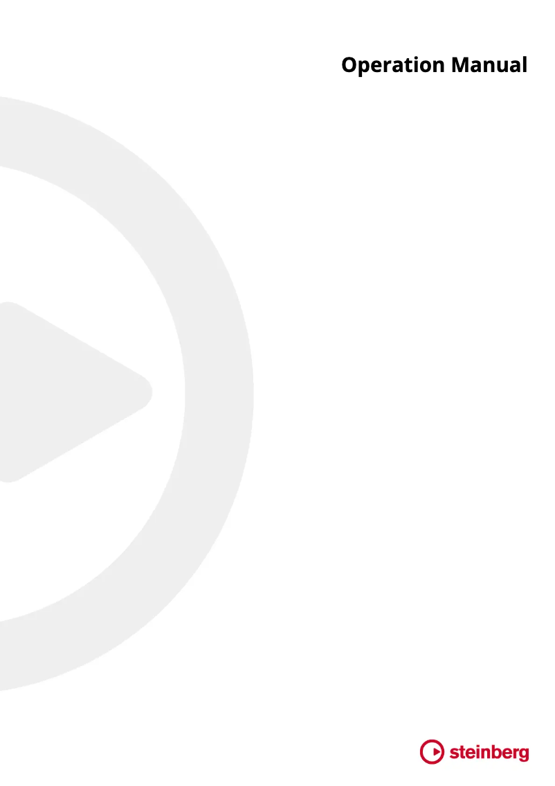 Page 1 de la notice Manuel utilisateur Steinberg Metro Heights