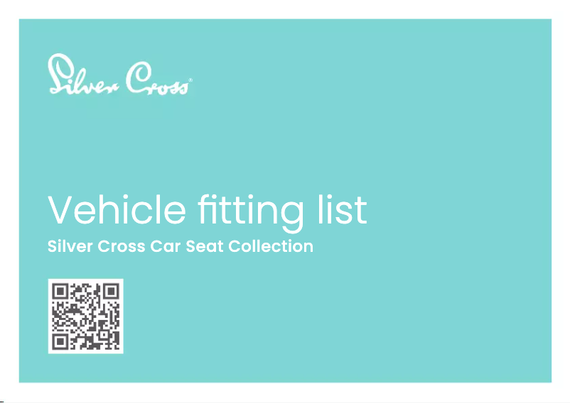 Page n°1 - Manuel utilisateur Silver Cross Vehicle Fitting List